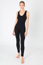 Black V-Neck Jumpsuit image 0