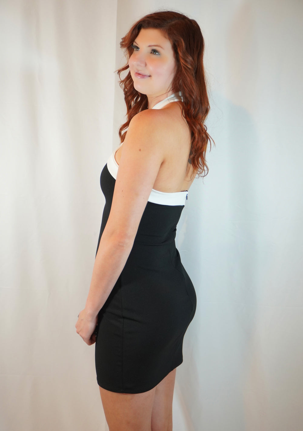 Classic Contrast Black and White Dress image 1