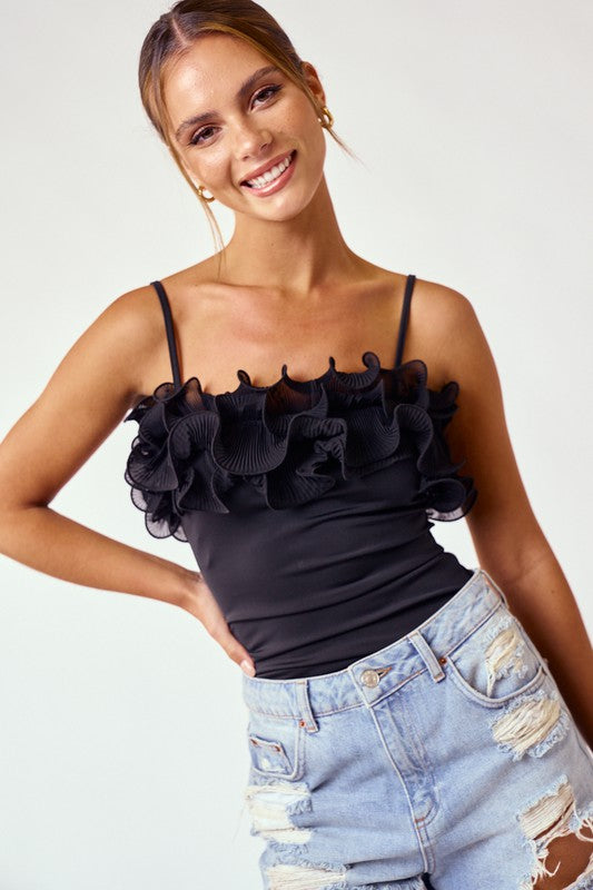 Nigh Bloom Ruffle Bodysuit image 0