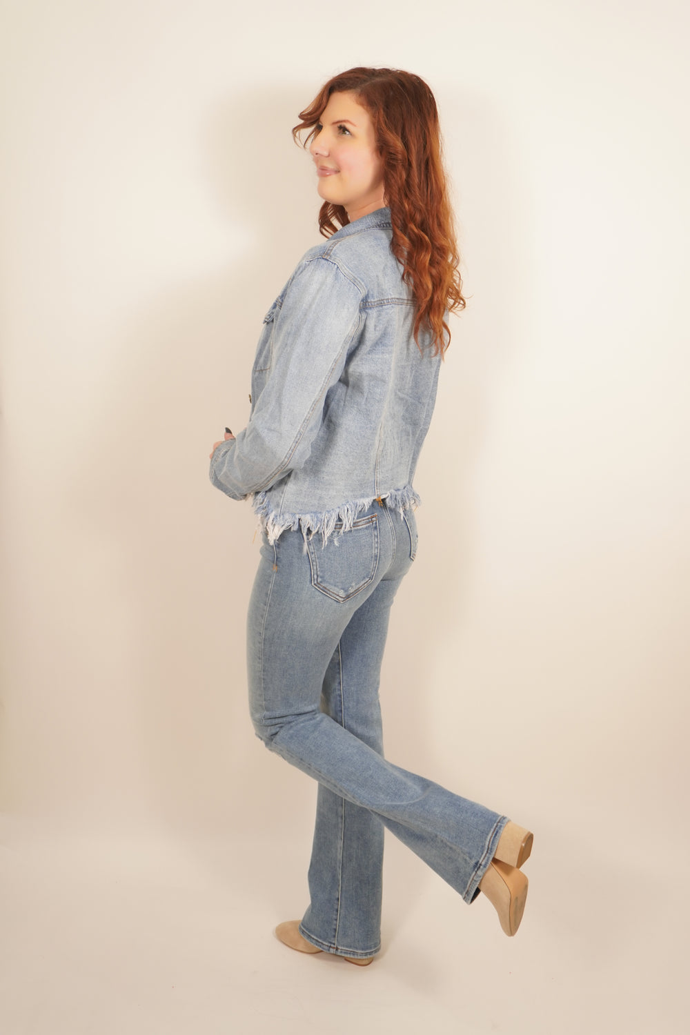 Vintage Boot Cut High Waisted Jeans image 2