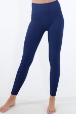 Hig-Waisted Seamless Leggings in Indigo image 0